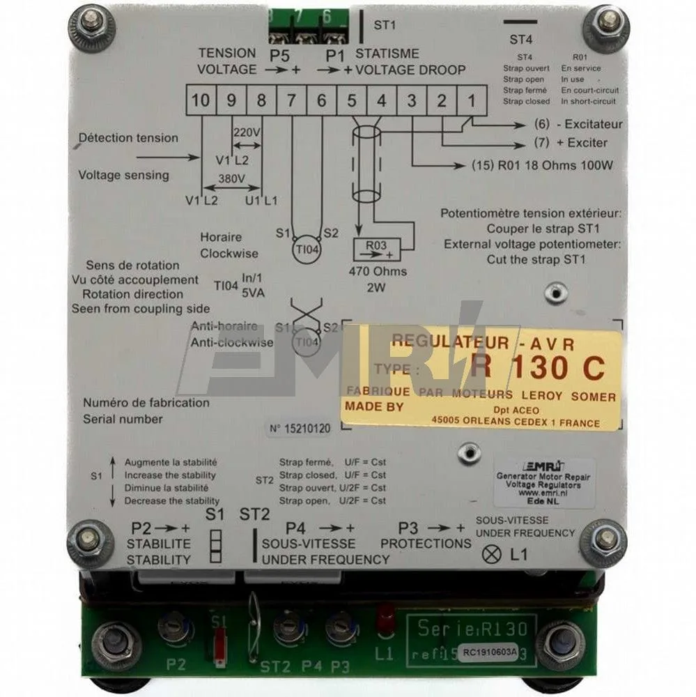 leroy somer r130c avr voor